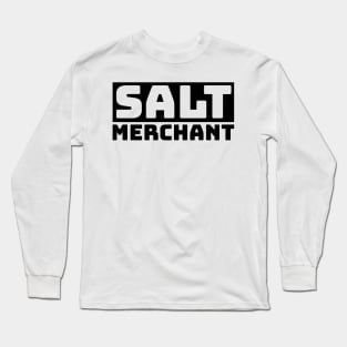 Salt Merchant Block Logo - Black Long Sleeve T-Shirt